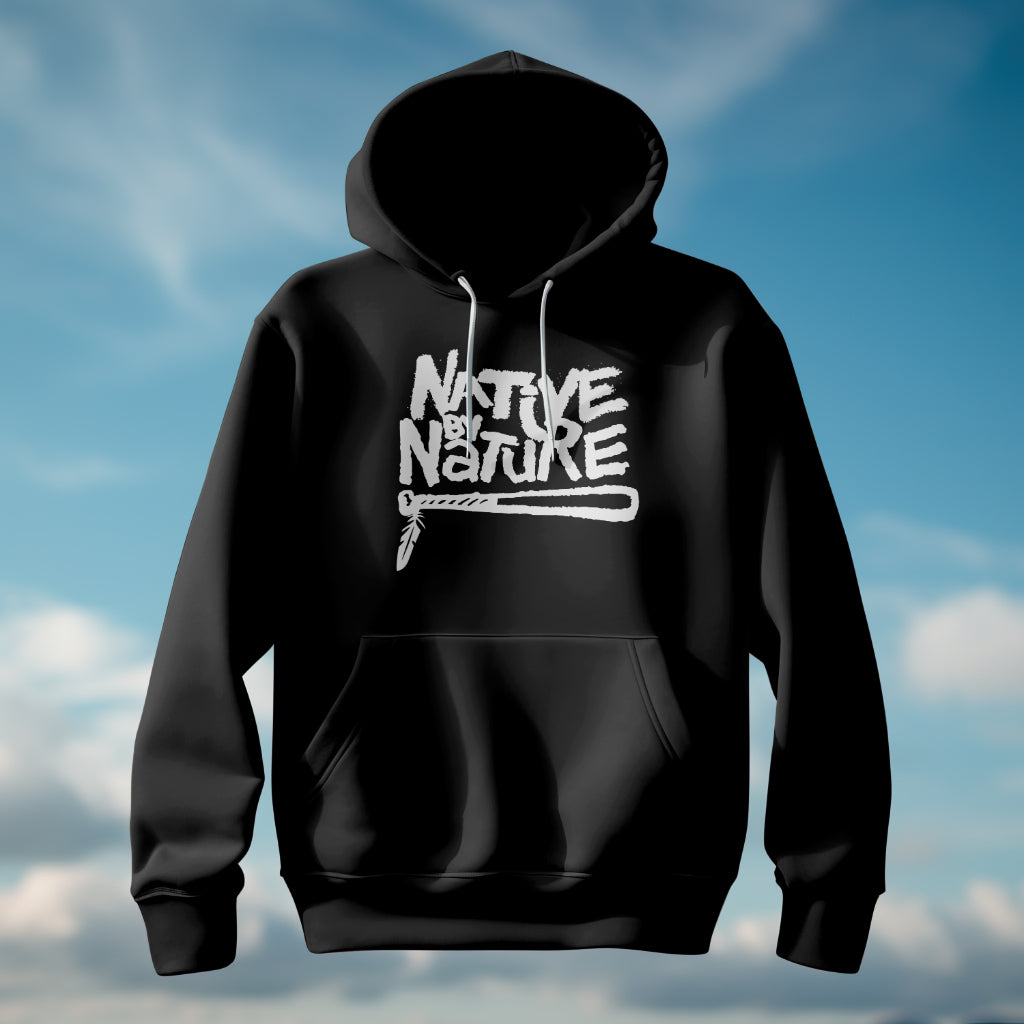 Native By Nature Hoodie Bat OG design